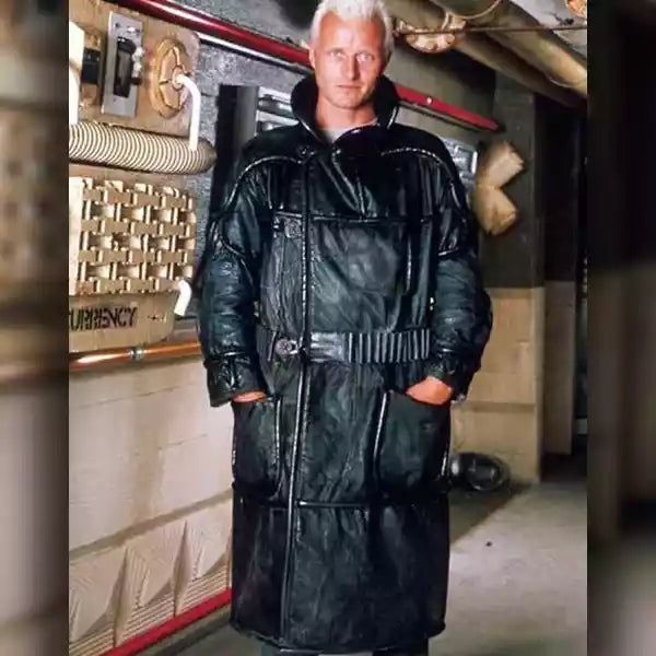 Black Blade Runner 1982 Roy Batty Trench Coat