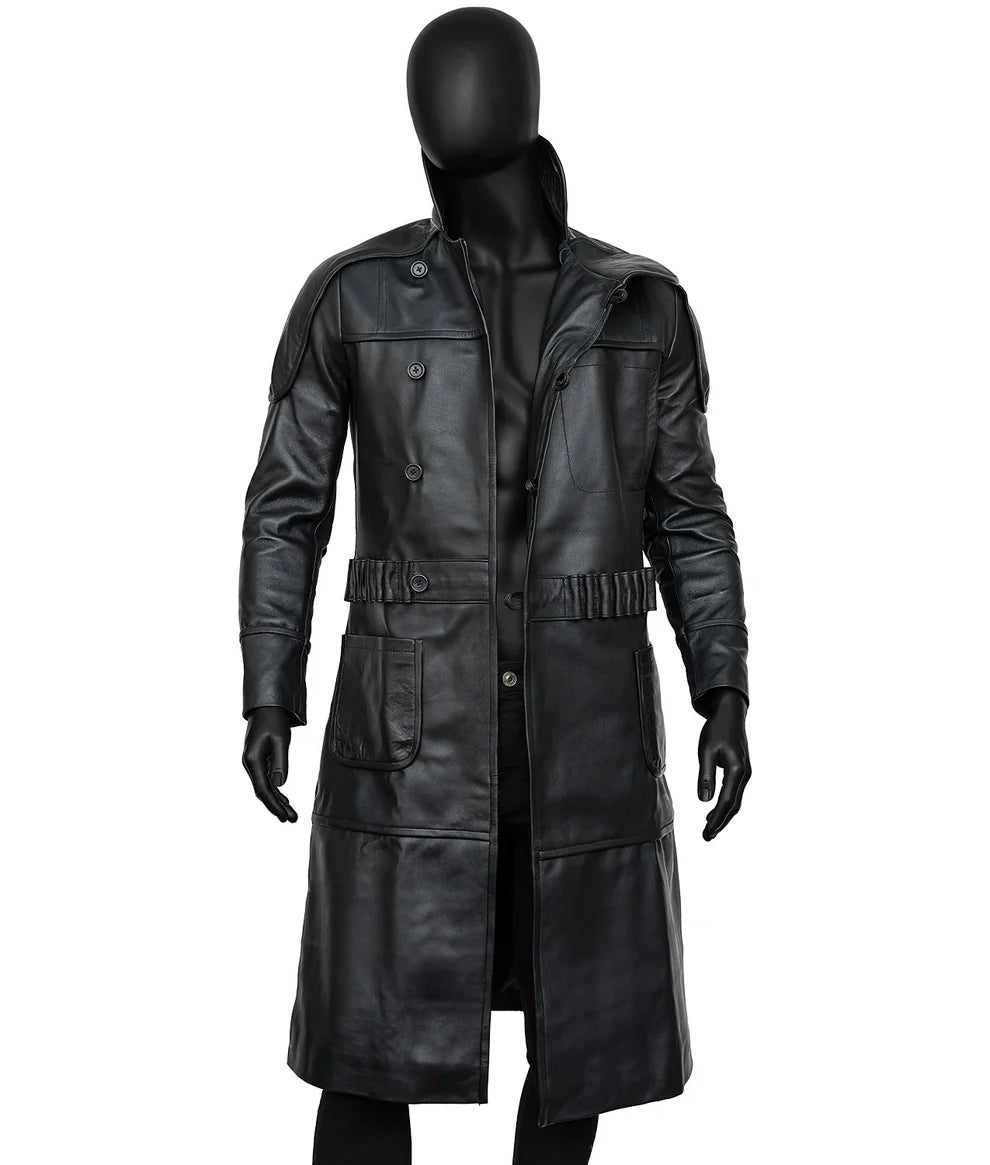 Black Blade Runner 1982 Roy Batty Trench Coat