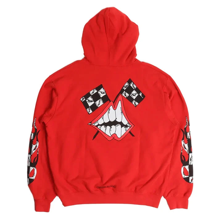 Red Chrome Hearts Hoodie