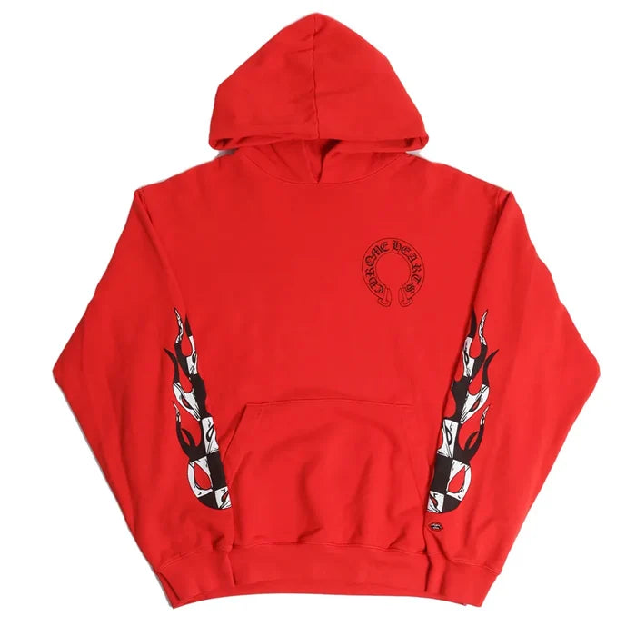 Red Chrome Hearts Hoodie