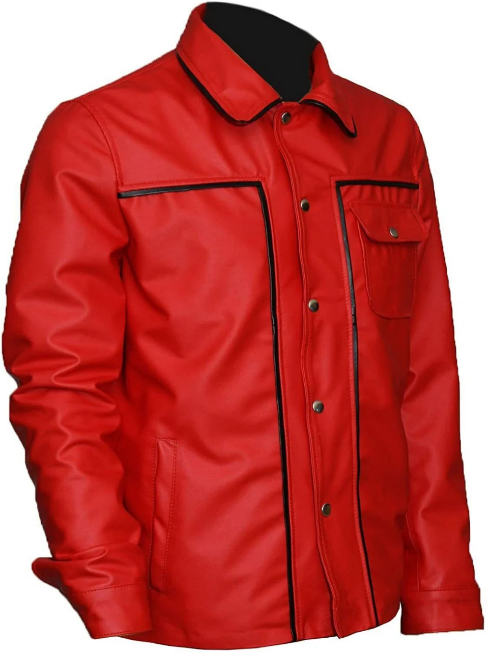 Elvis Presley Rockstar Red Leather Jacket