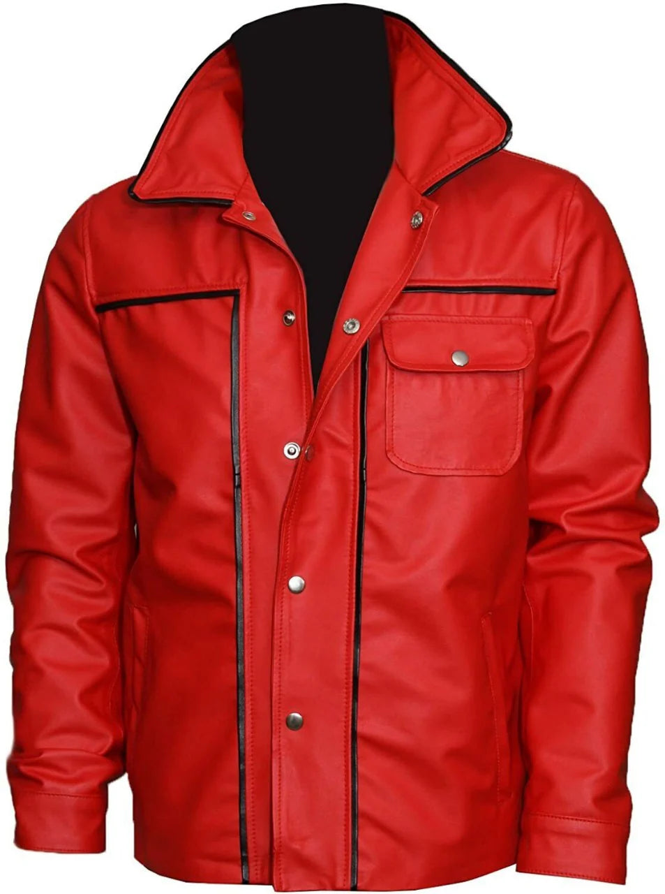 Elvis Presley Rockstar Red Leather Jacket