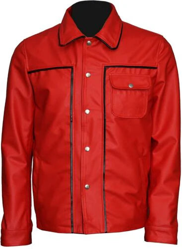 Elvis Presley Rockstar Red Leather Jacket