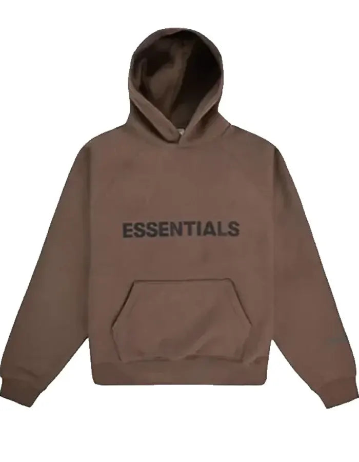 Fear Of God Essentials Brown Hoodie
