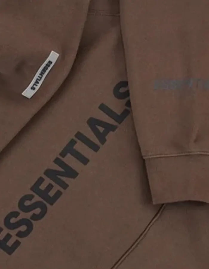 Fear Of God Essentials Brown Hoodie