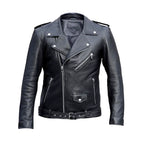 G-Eazy Biker Black Real Leather Jacket