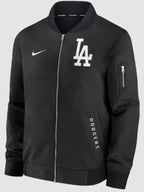 LA Dodgers Dugout Black Bomber Jacket