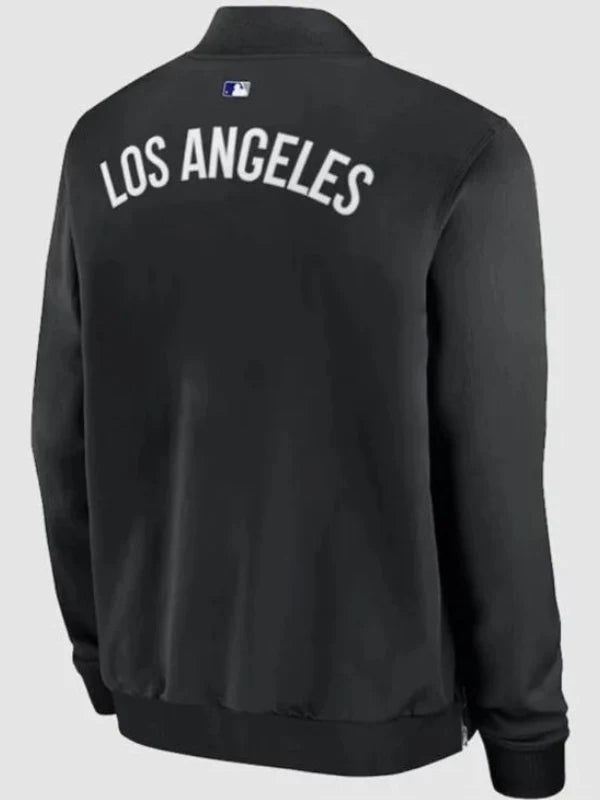 LA Dodgers Dugout Black Bomber Jacket