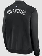 LA Dodgers Dugout Black Bomber Jacket