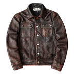 Men's Leather Faux Leather Biker Jacket