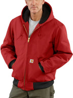 Red Carhartt Hooded Jacket