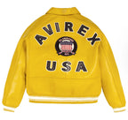 Yellow Avirex Leather Jacket