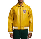 Yellow Avirex Leather Jacket