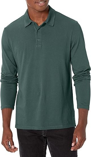 Wrinkle Free Long Sleeve Polo