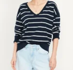 Soft Lite Striped V-Neck Sweater